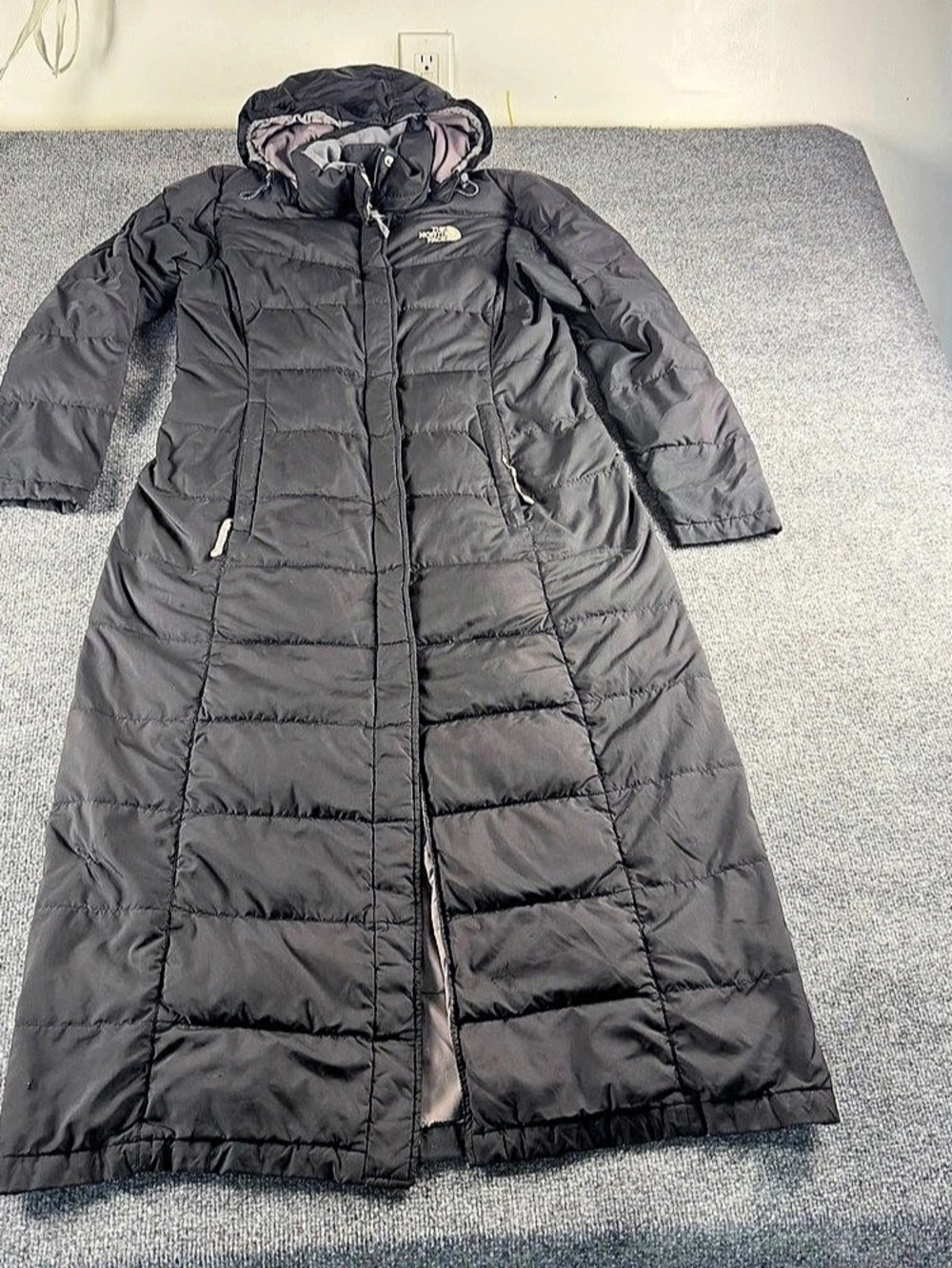 The North Face Metropolis Parka Long Puffer Coat Black Small